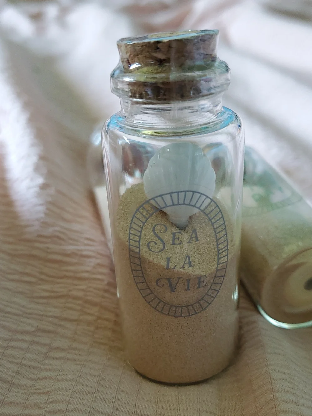 Bullseye Playground Message On A Bottle Beach Sand And Shell Mini Decorative